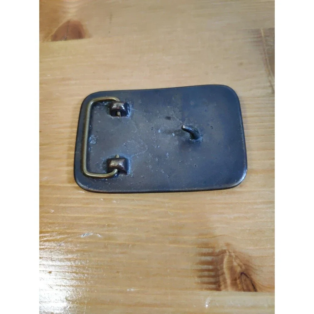 VTG Fast Fab Erectors COMPANY Cast Metal BELT BUCKLE HEAVY 2x3